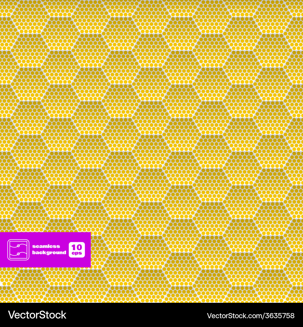 Colorful Hexagonal Dots Pattern vector image