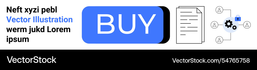 E-commerce button document and network elements E-commerce button document and network elements vector image