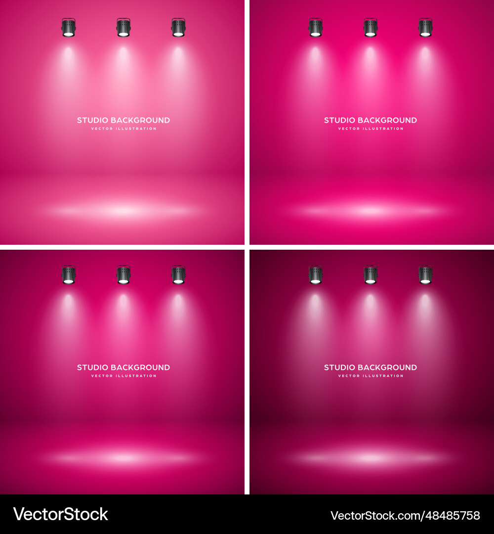 Empty red studio abstract backgrounds Empty red studio abstract backgrounds vector image