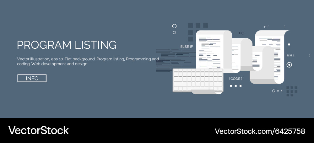 Flat computing background Vector Image