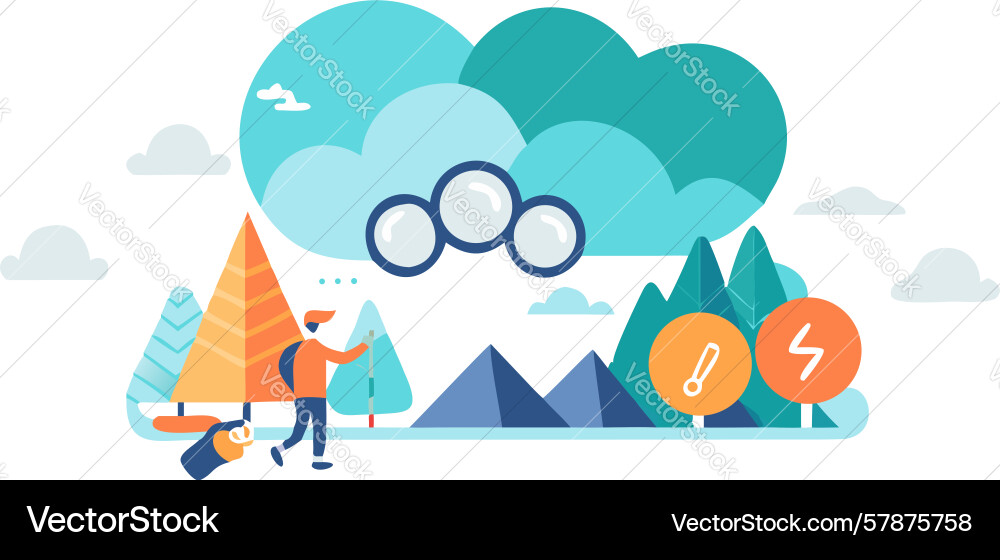 Playful cloud park playground design generative ai Vector Image