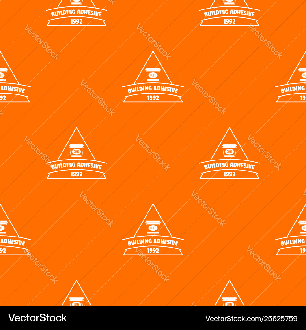 Building adhesive pattern orange Building adhesive pattern orange vector image