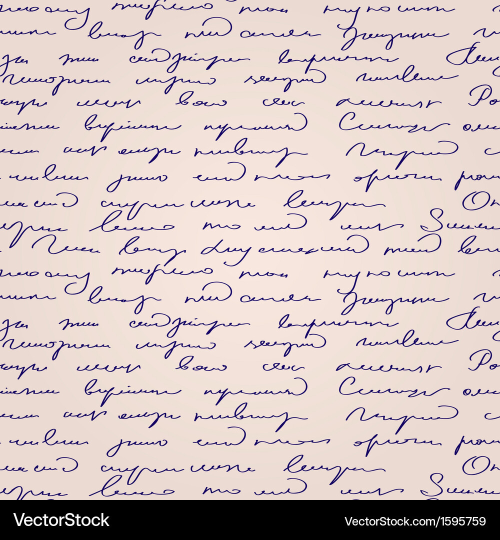 Handschriftliches Textmuster - Abstract Script Vektorbild