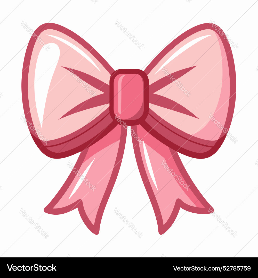 Pink-Bow-isoliert-on-white-background Pink-Bow-isoliert-on-white-background vektorbild