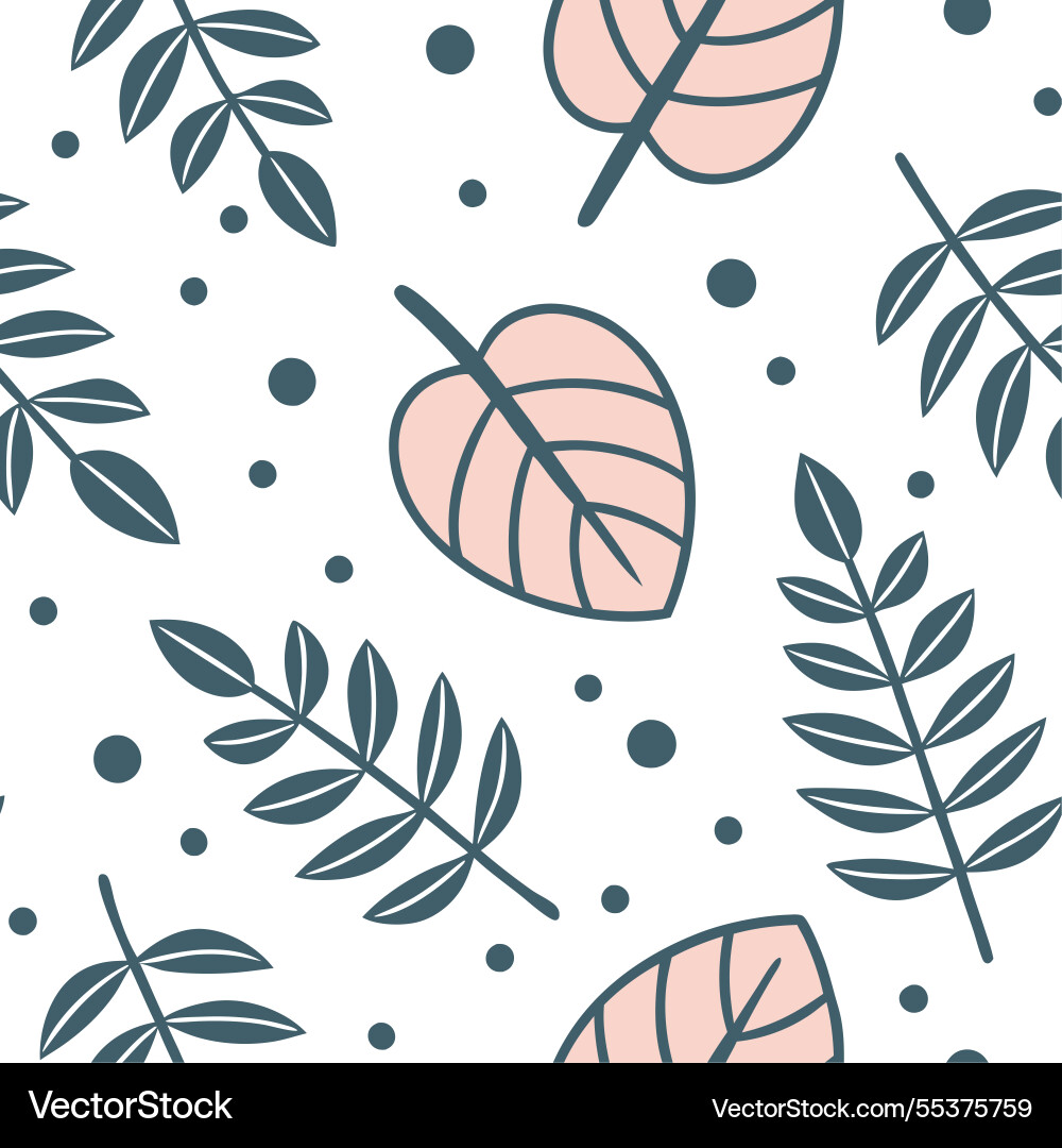 Retro minimalist seamless pattern with simple Vector Image