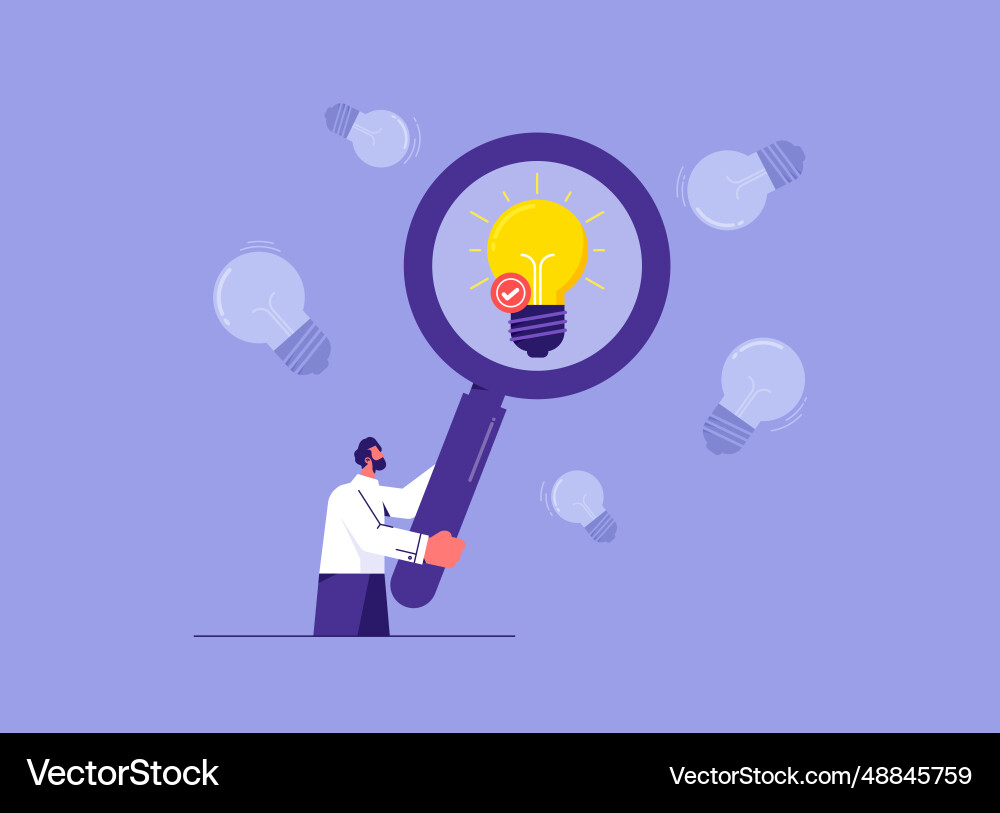 Validate your startup idea find a problem enough Validate your startup idea find a problem enough vector image