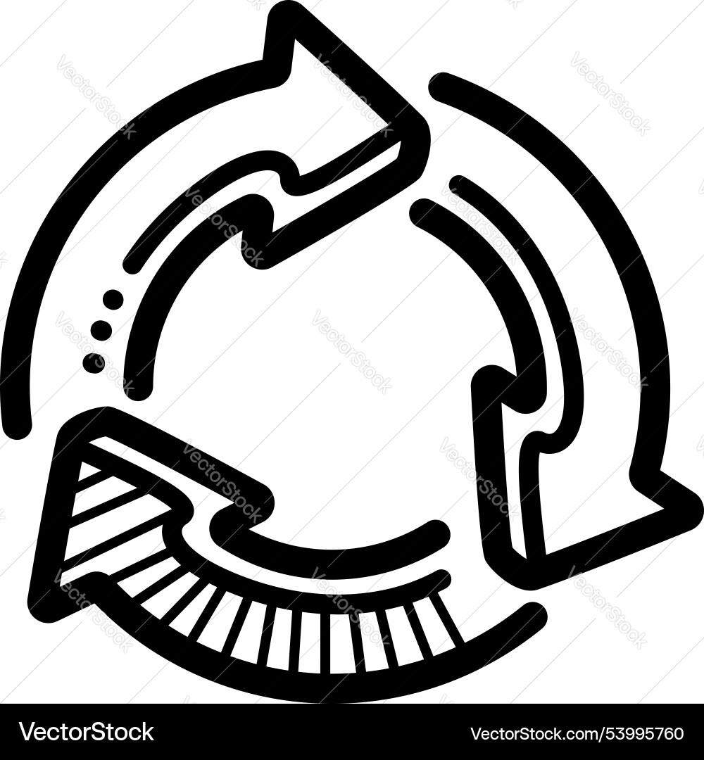 Circle arrow - graph and chart icons Vector Image
