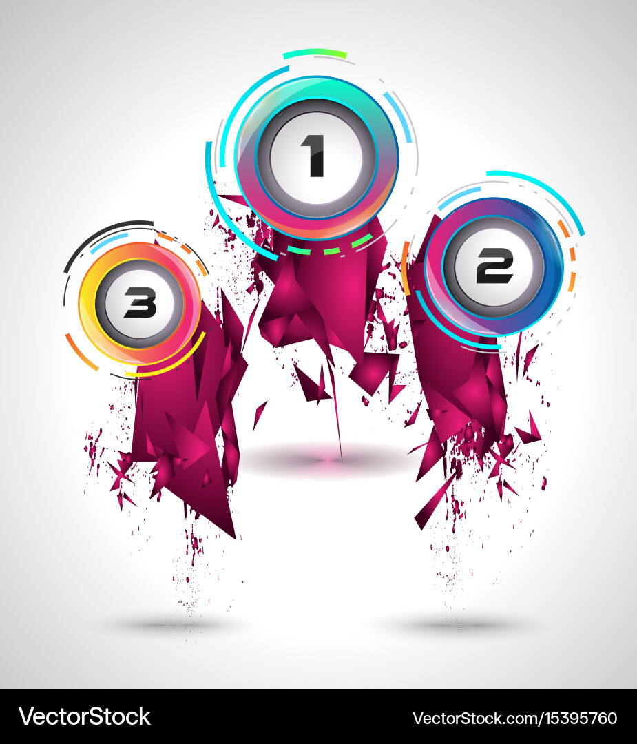 Infograph template with multiple choices vector image