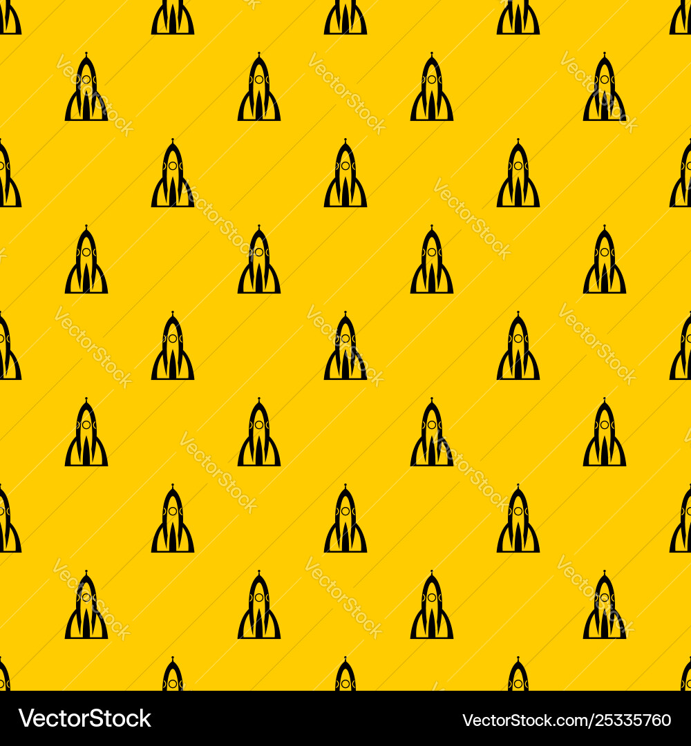 Rocket pattern Rocket pattern vector image