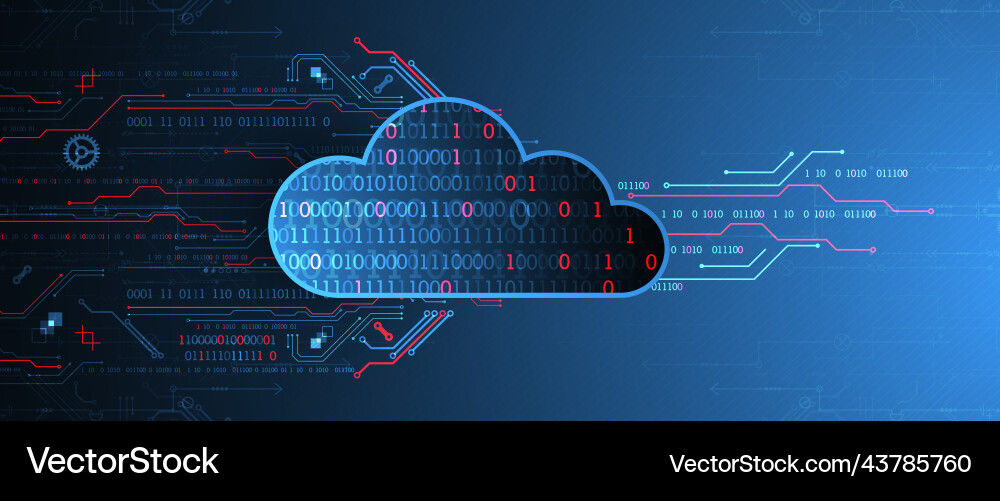 Web cloud technology business abstract background Web cloud technology business abstract background Vector Image