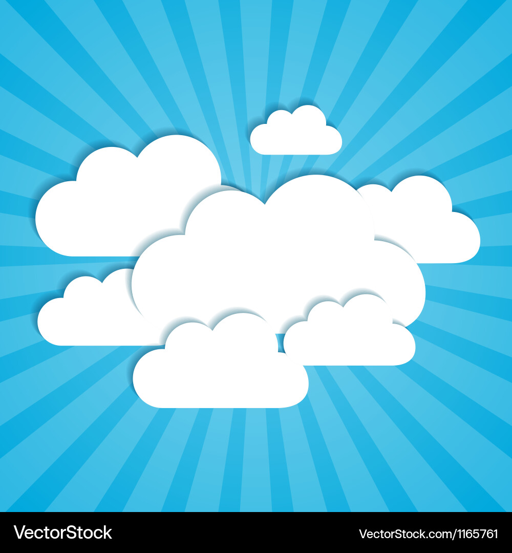 Clouds frames Vector Image