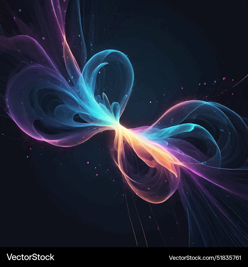 Ethereal abstract background design using glowing Ethereal abstract background design using glowing Vector Image