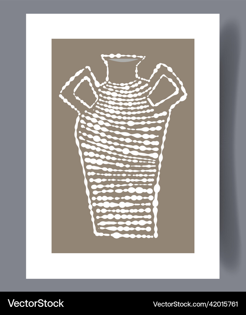 Scandinavian Abstract Print Set Vector Image