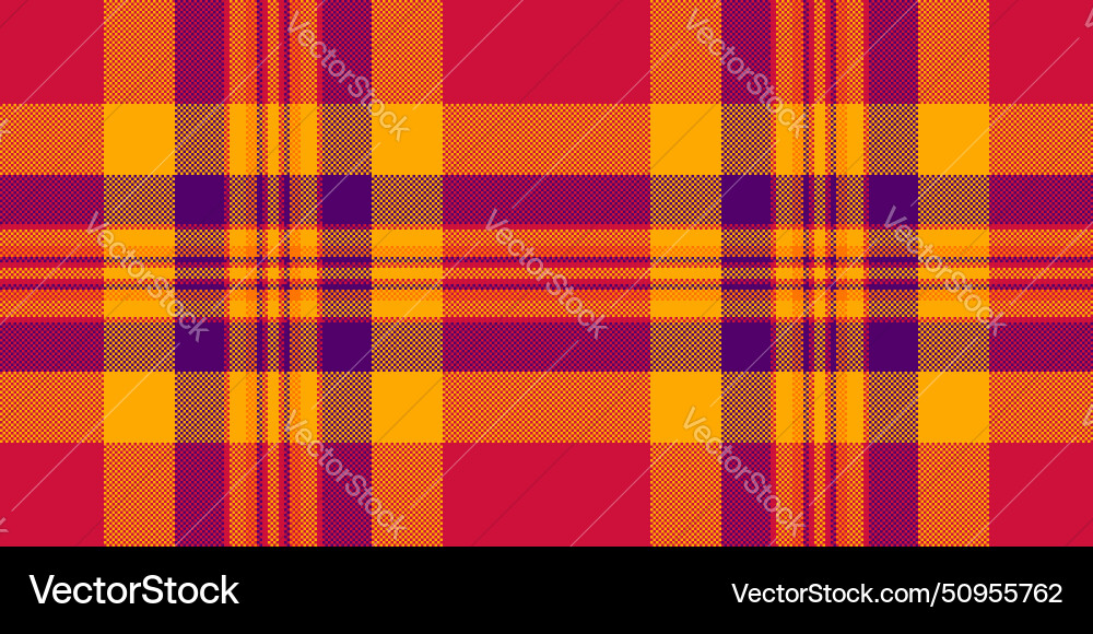 Fashion check fabric pattern scotland seamless Vector Image