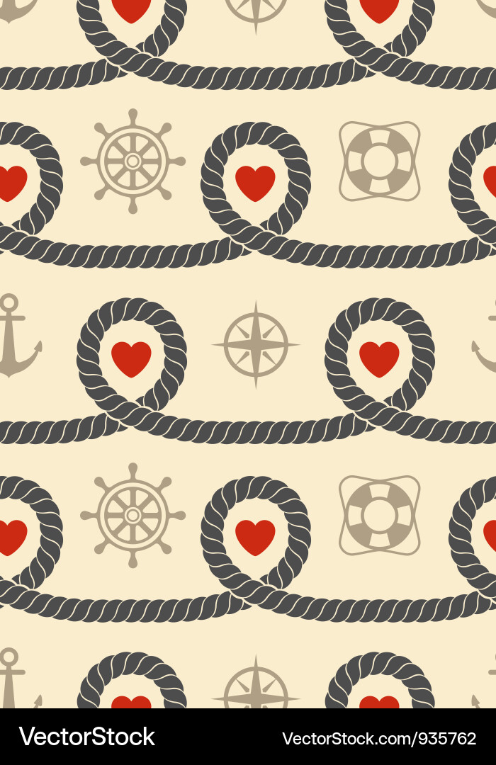 Nautical Rope Pattern Vector Image