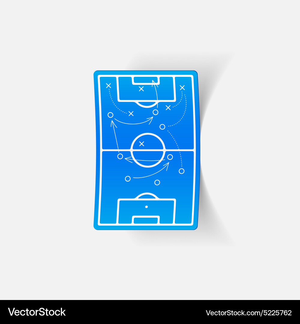 Realistic design element playing field Vector Image