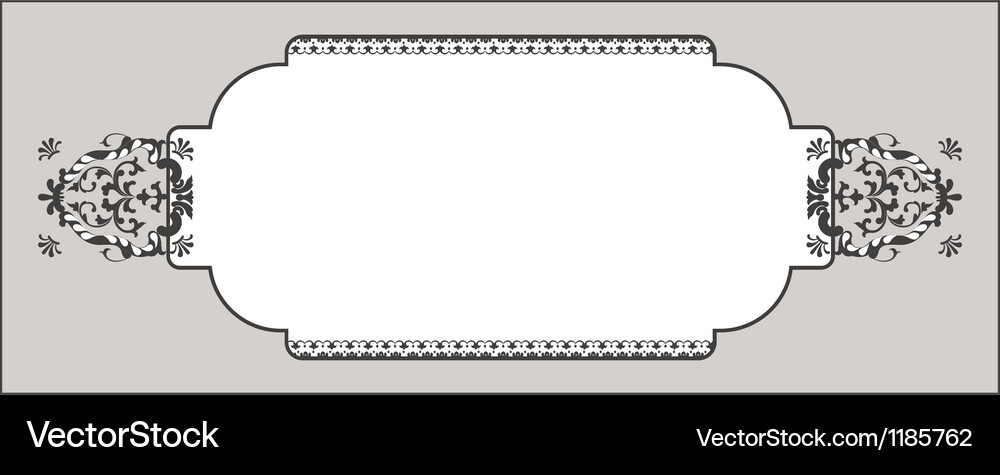Template frame design for card Vector Image