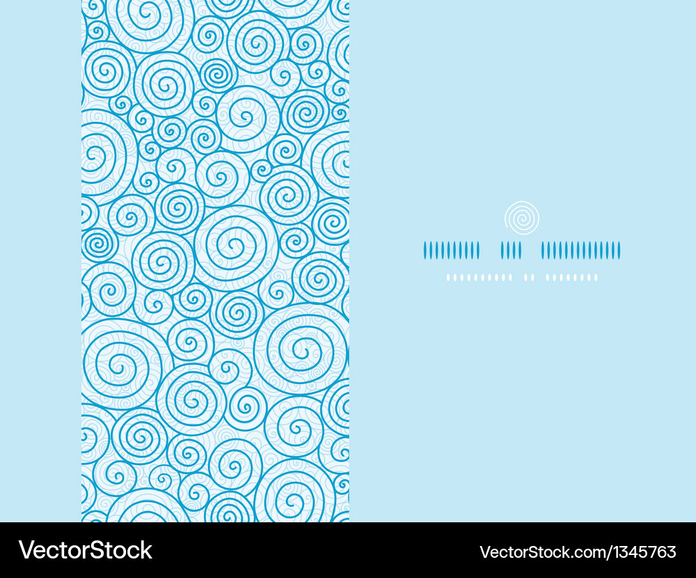 Abstract swirls horizontal seamless pattern Vector Image