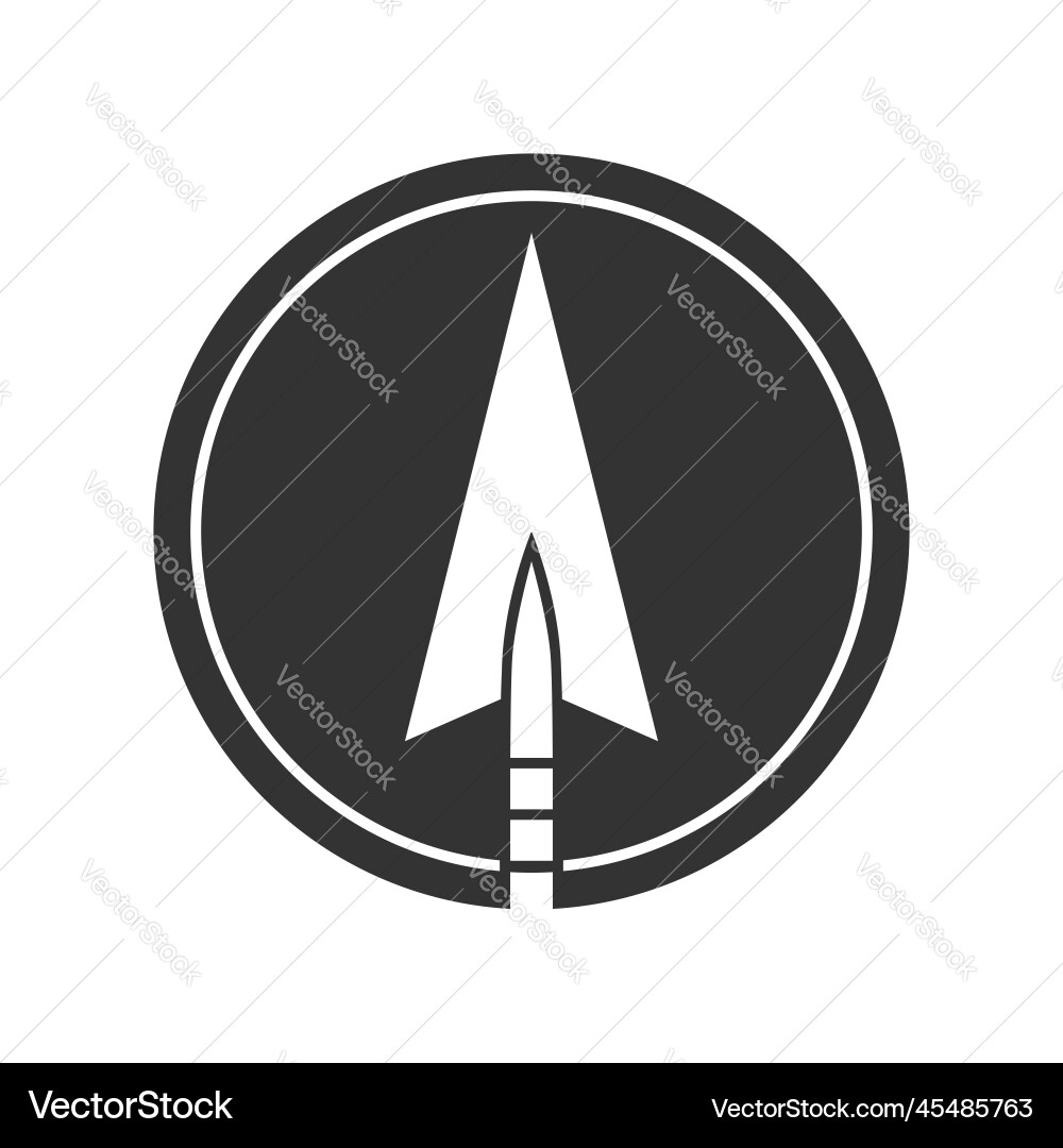 Arrowhead sign vector image