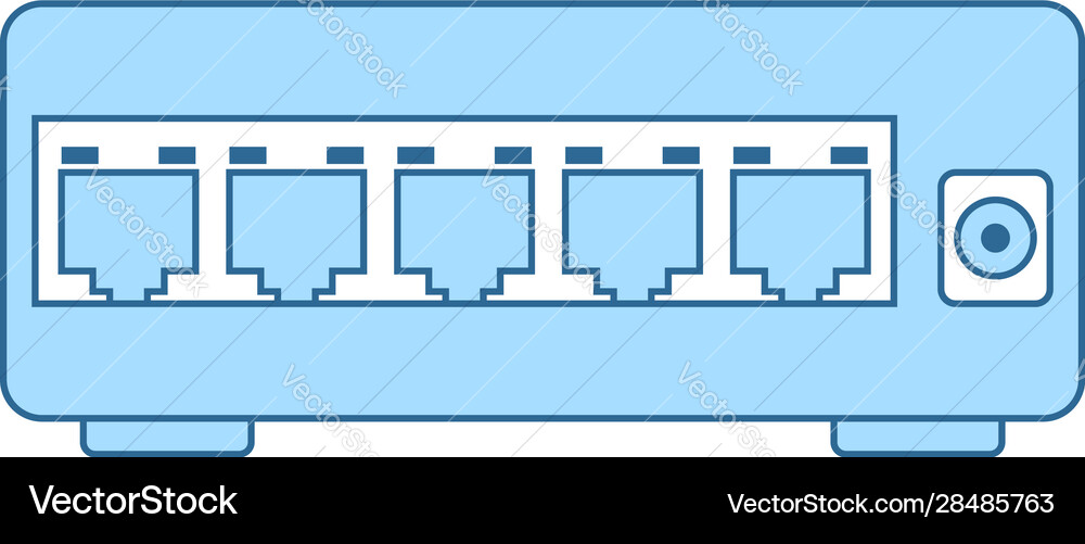Ethernet switch icon Ethernet switch icon vector image