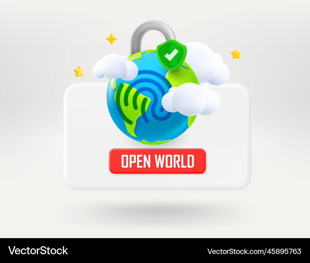 Pop up window with the erth fingerprint Pop up window with the erth fingerprint vector image