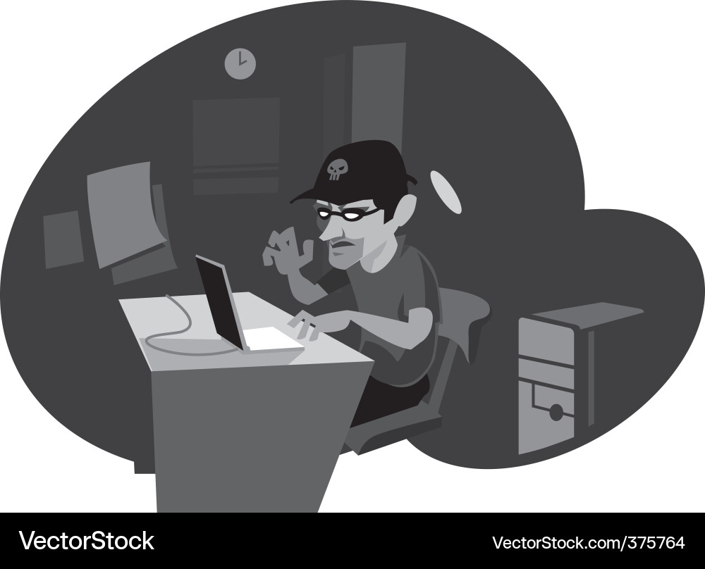 Cybercrime Hacker Vector Image
