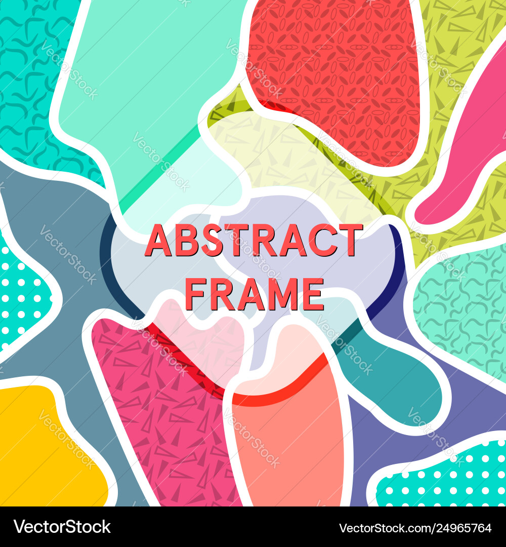 Pop art color background with transparent frame Pop art color background with transparent frame vector image