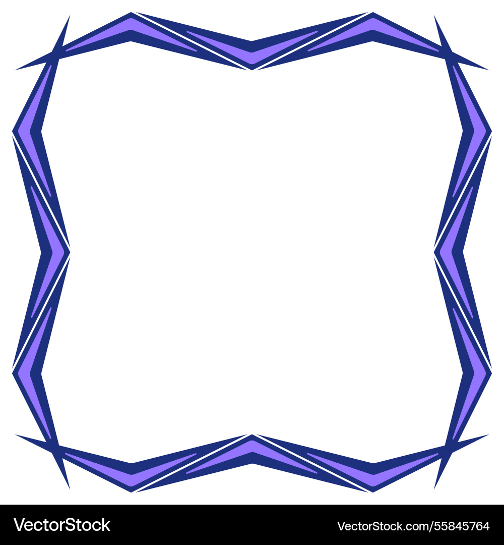 Purple geometric square frame without text Purple geometric square frame without text Vector Image