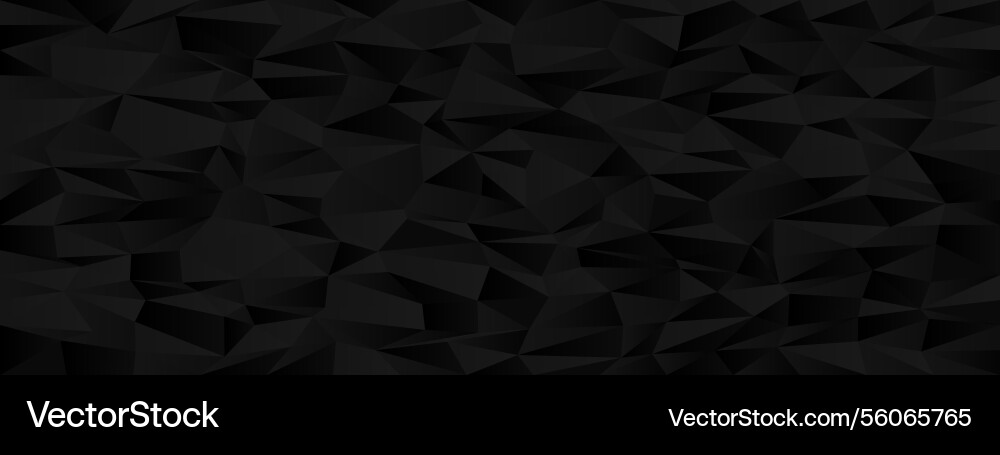 Abstract geometric chaos with black triangular Vector Image