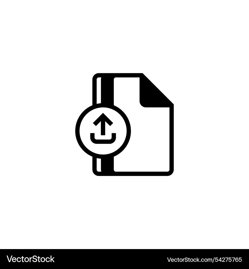 File upload line icon linear style sign File upload line icon linear style sign vector image
