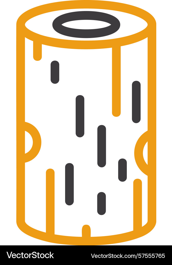 Log two color icon Vector Image