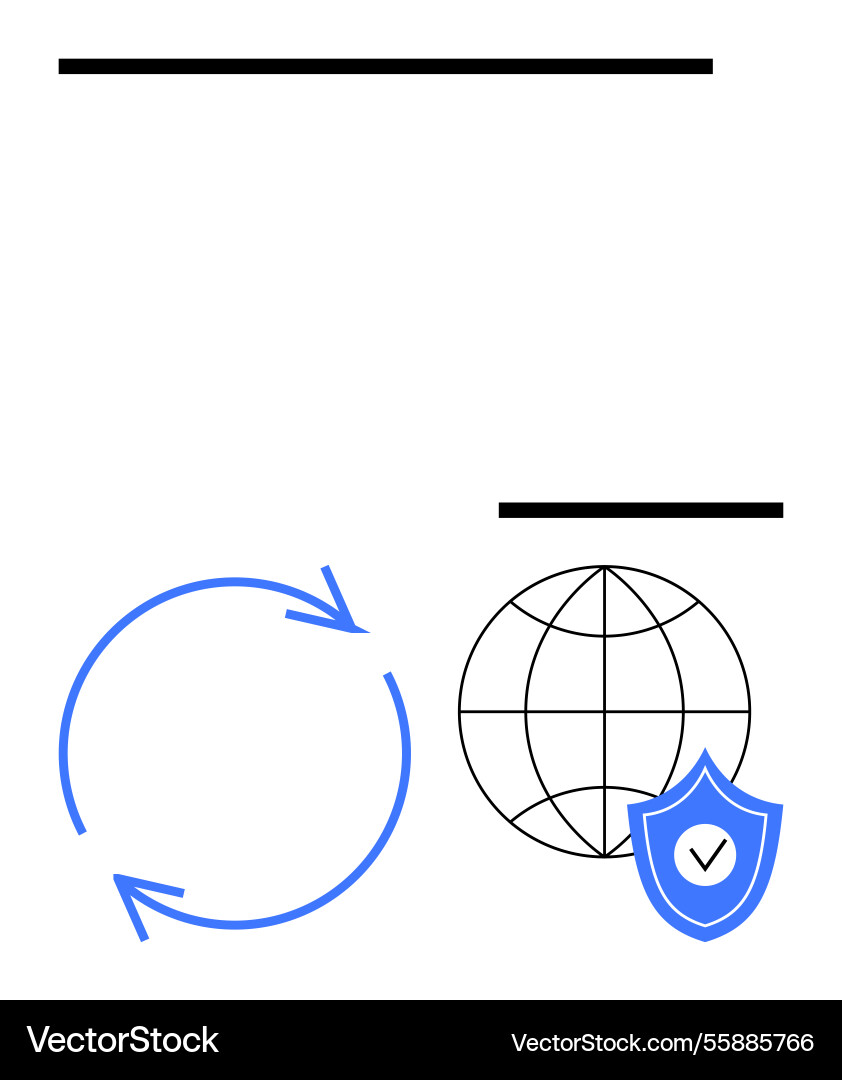 Global protection with continuous process Vector Image