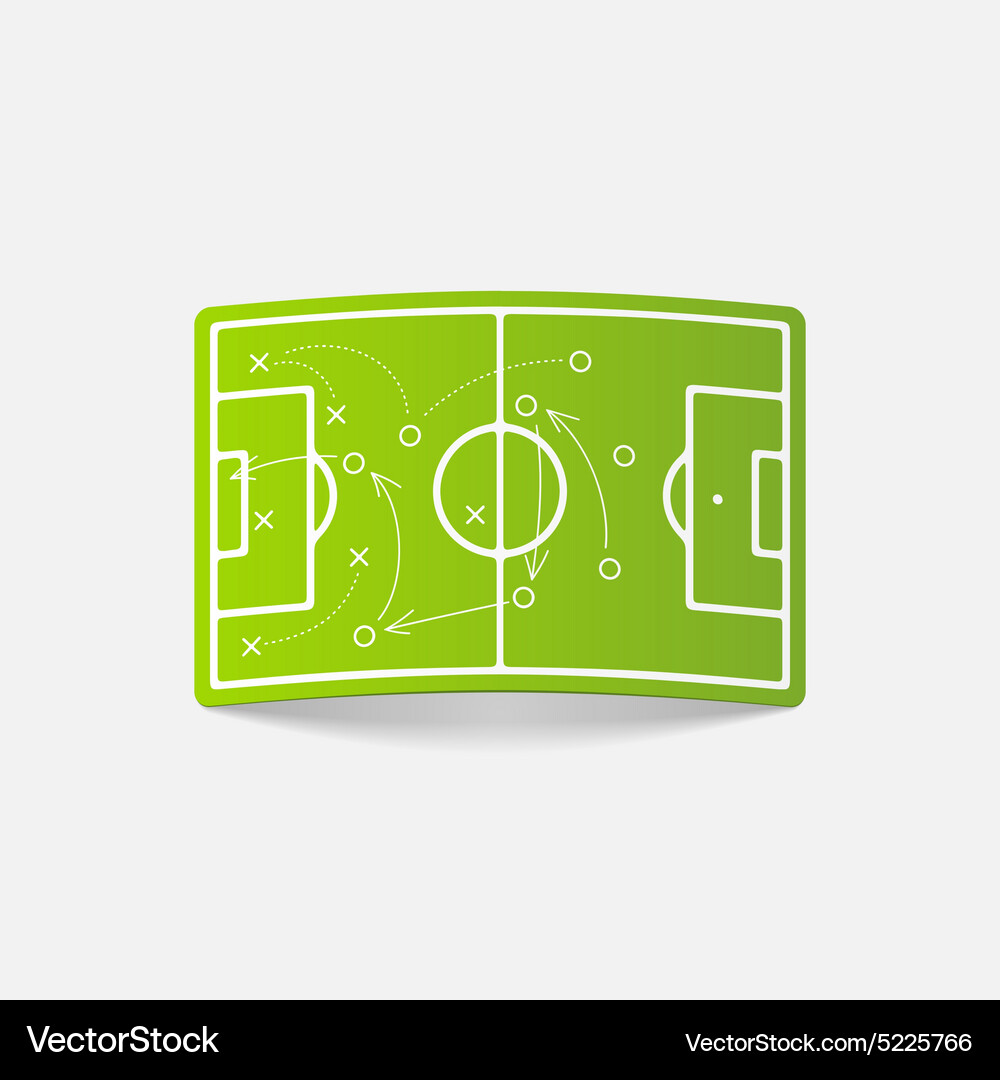 Realistic design element playing field Vector Image