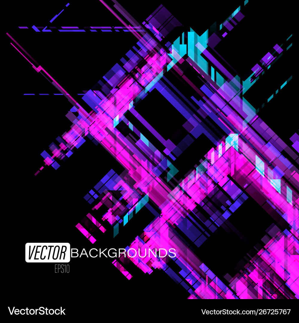 Abstract Geometric Color Background Vector Image