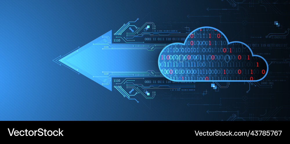 Web cloud technology business abstract background Web cloud technology business abstract background vector image
