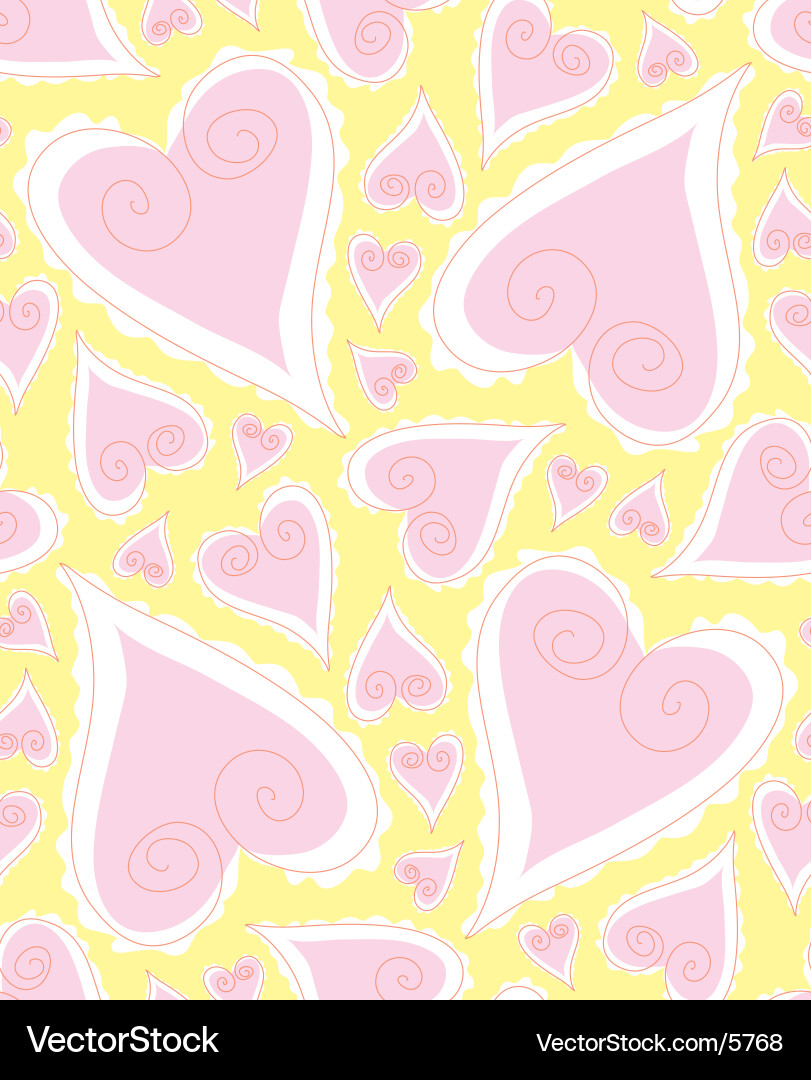 Heart Seamless Pattern Vector Image
