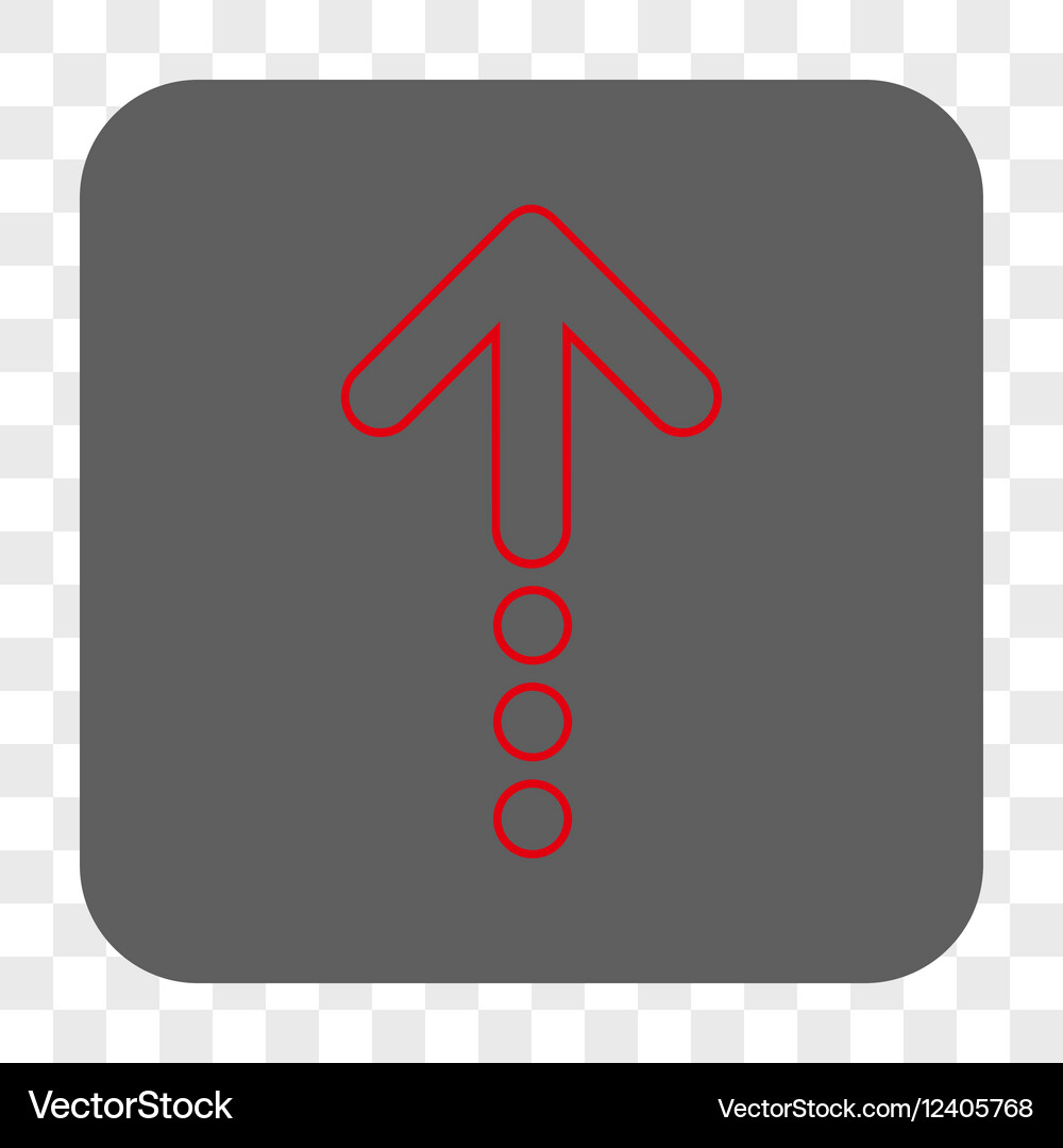 Send up rounded square button Vector Image