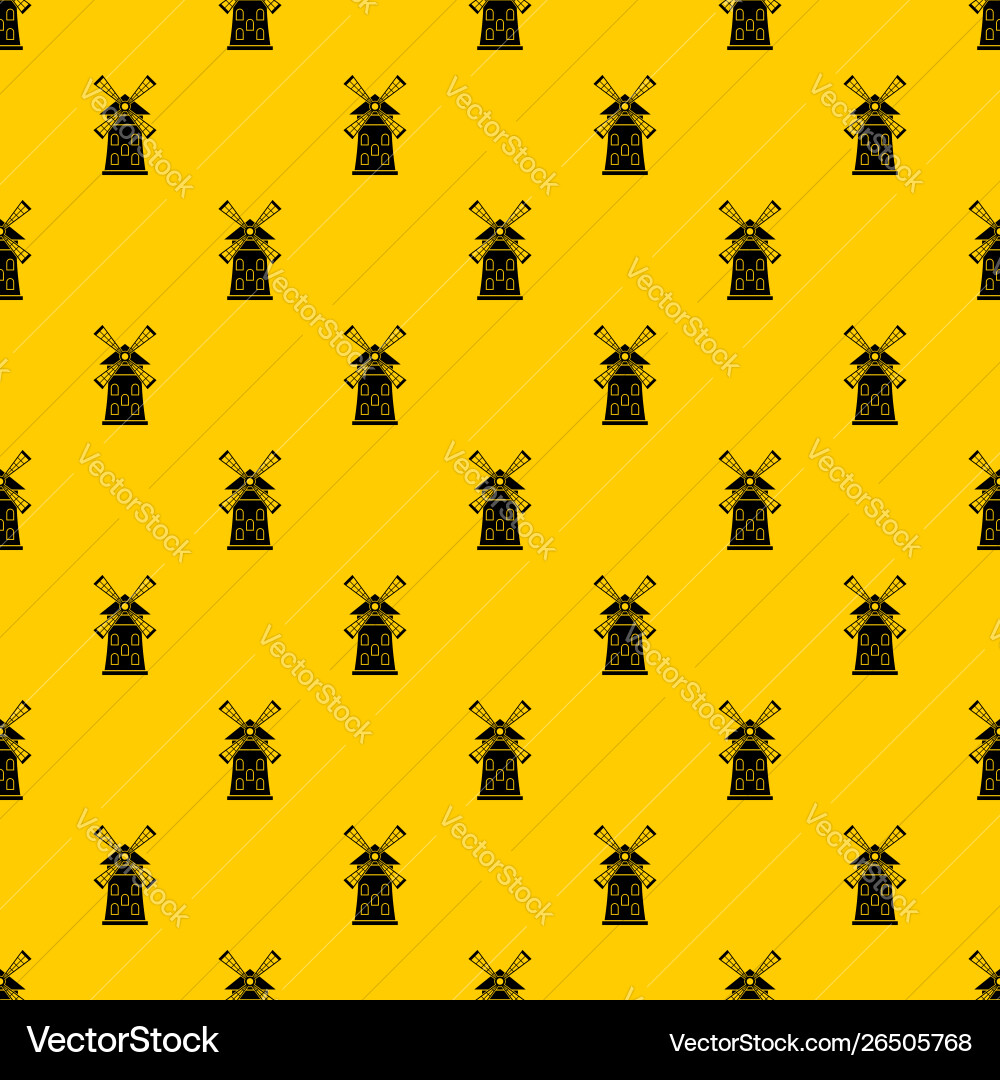 Windmill pattern Windmill pattern vector image