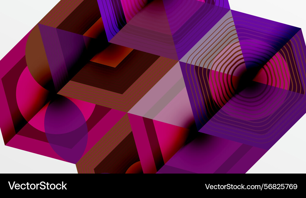 Abstract geometric composition lines create depth Abstract geometric composition lines create depth vector image