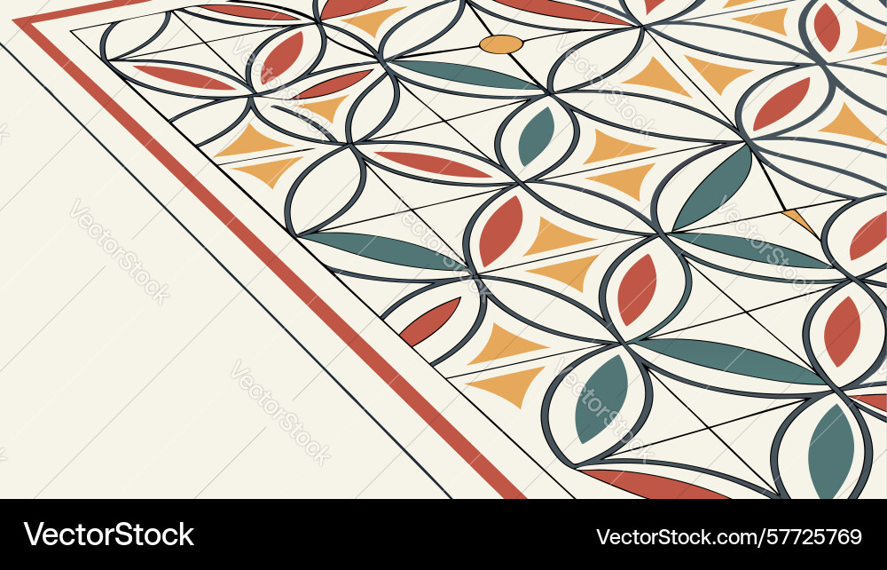 Isometric seamless geometric circle pattern Vector Image