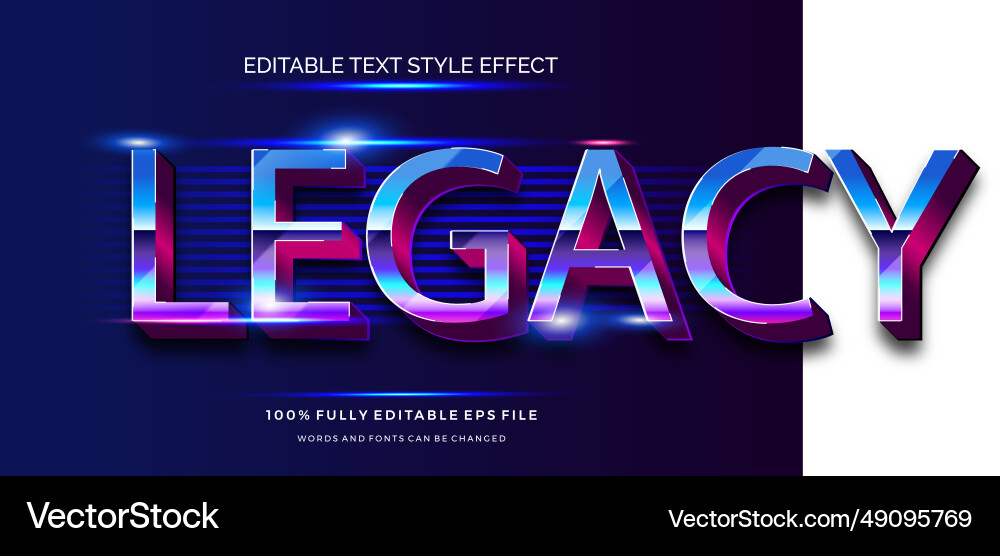 Modern editable text style effect ve Modern editable text style effect ve vector image