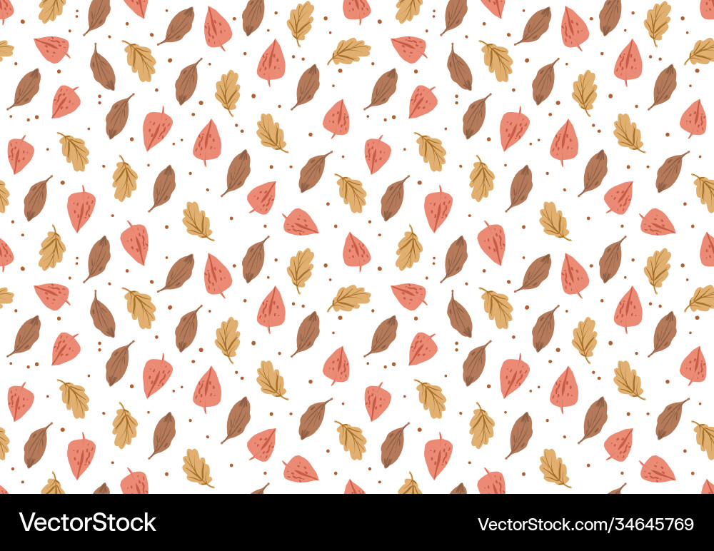 Simple botanical pattern in red colors on white vector image