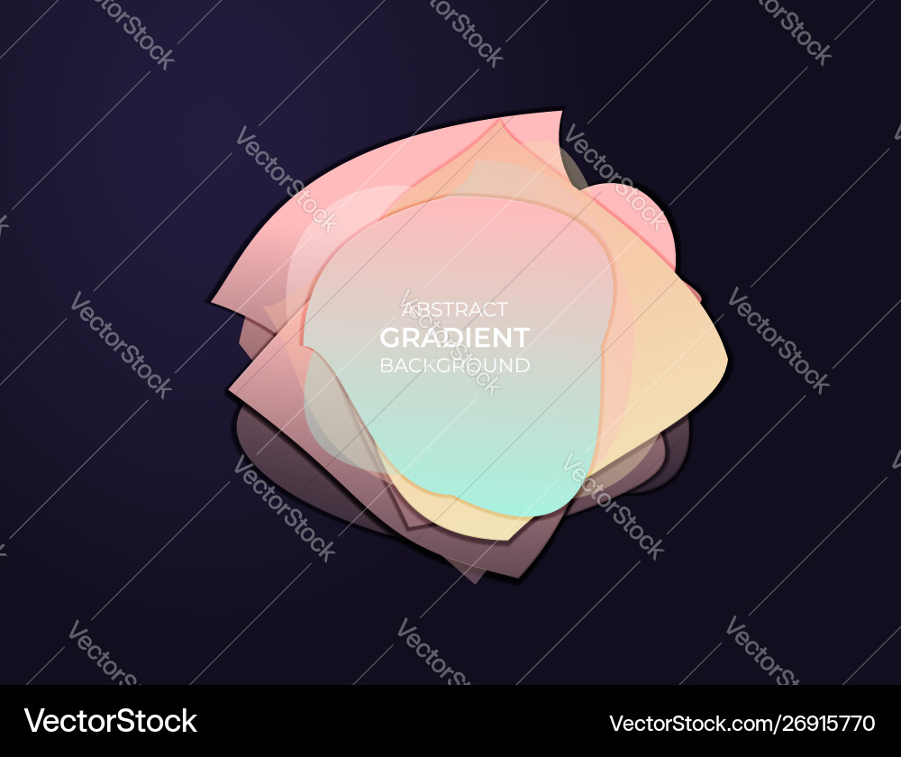 Abstract circle text box with soft modern Abstract circle text box with soft modern vector image