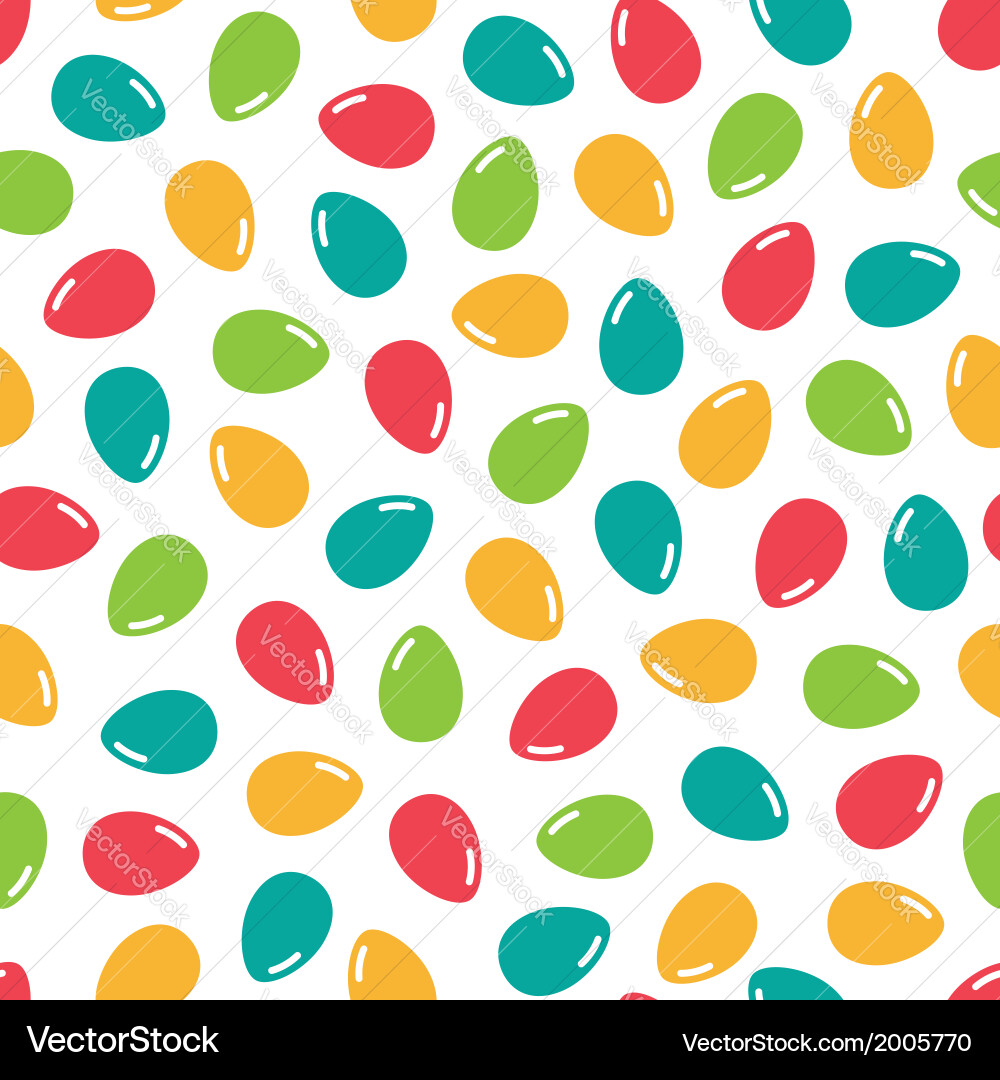 Colorful Easter Egg Pattern vector image