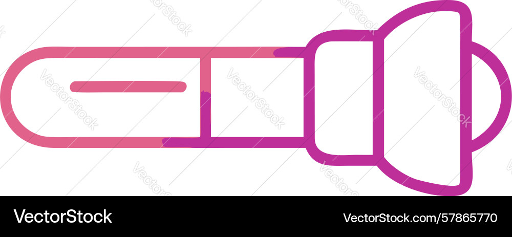 Gradient flashlight icon design generative Vector Image