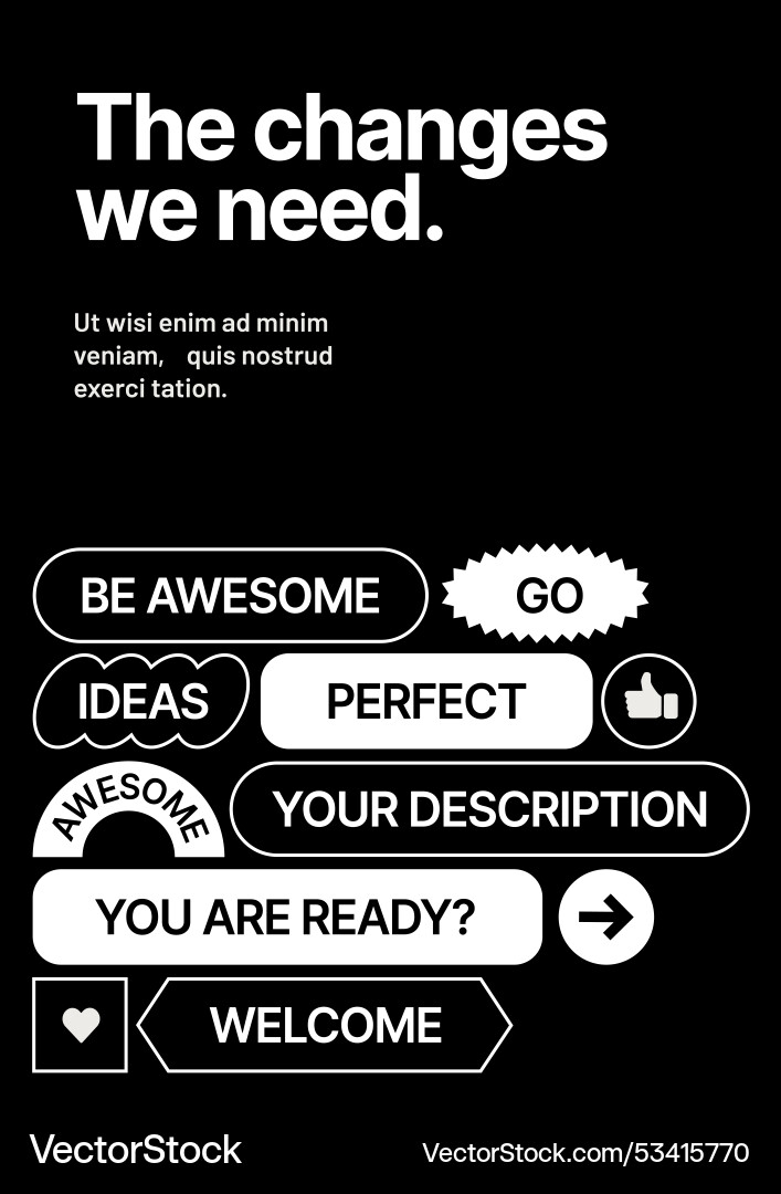 Layout template for events or business related vector image