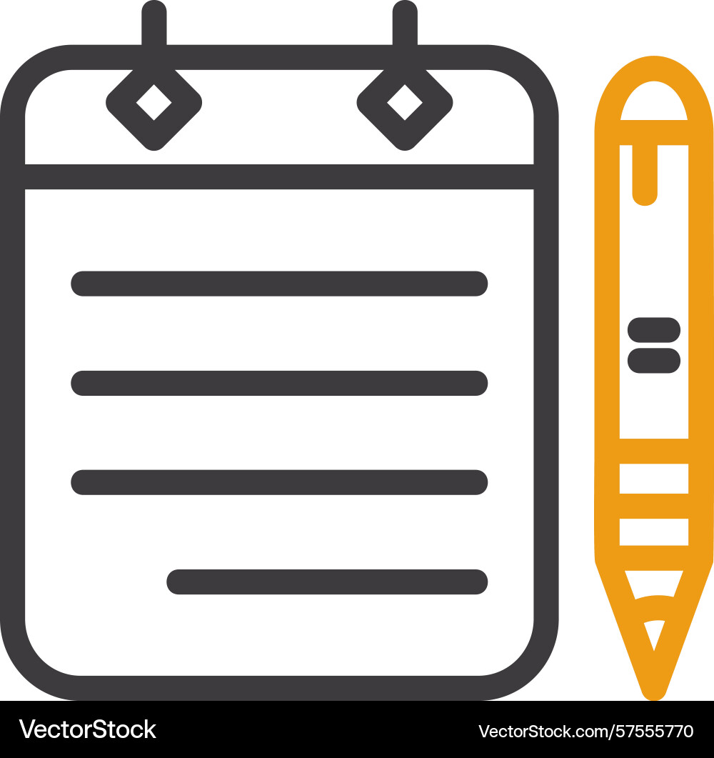 Memo two color icon Vector Image