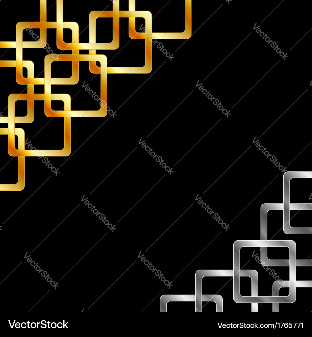Background with metallic squares Vector Image