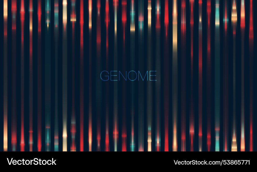 Big genomic data visualization Big genomic data visualization vector image