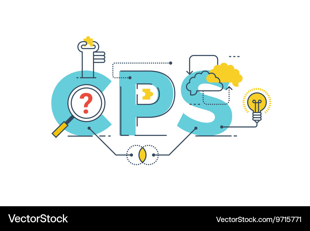 Collaborative problem solving vector image